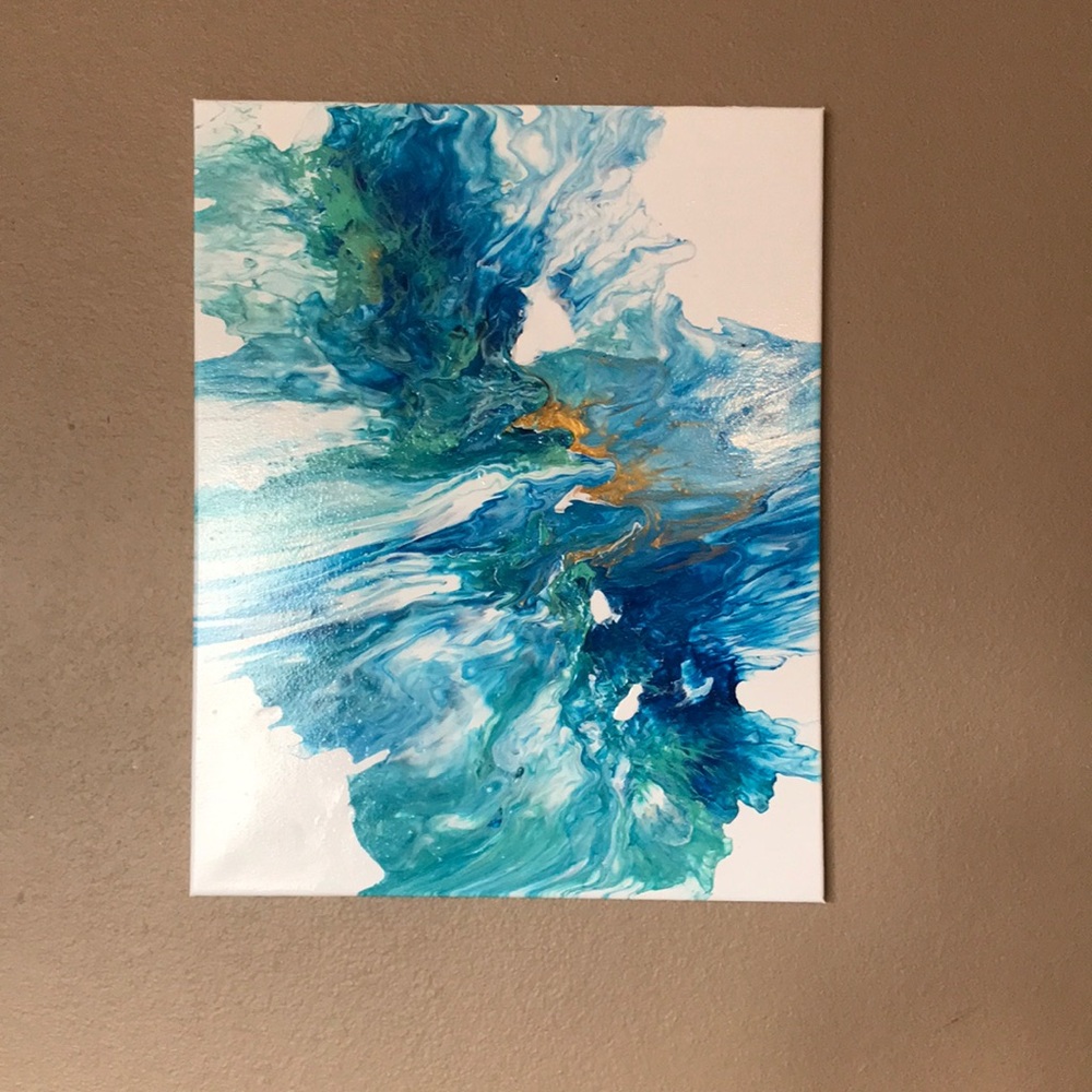 Pour paint art